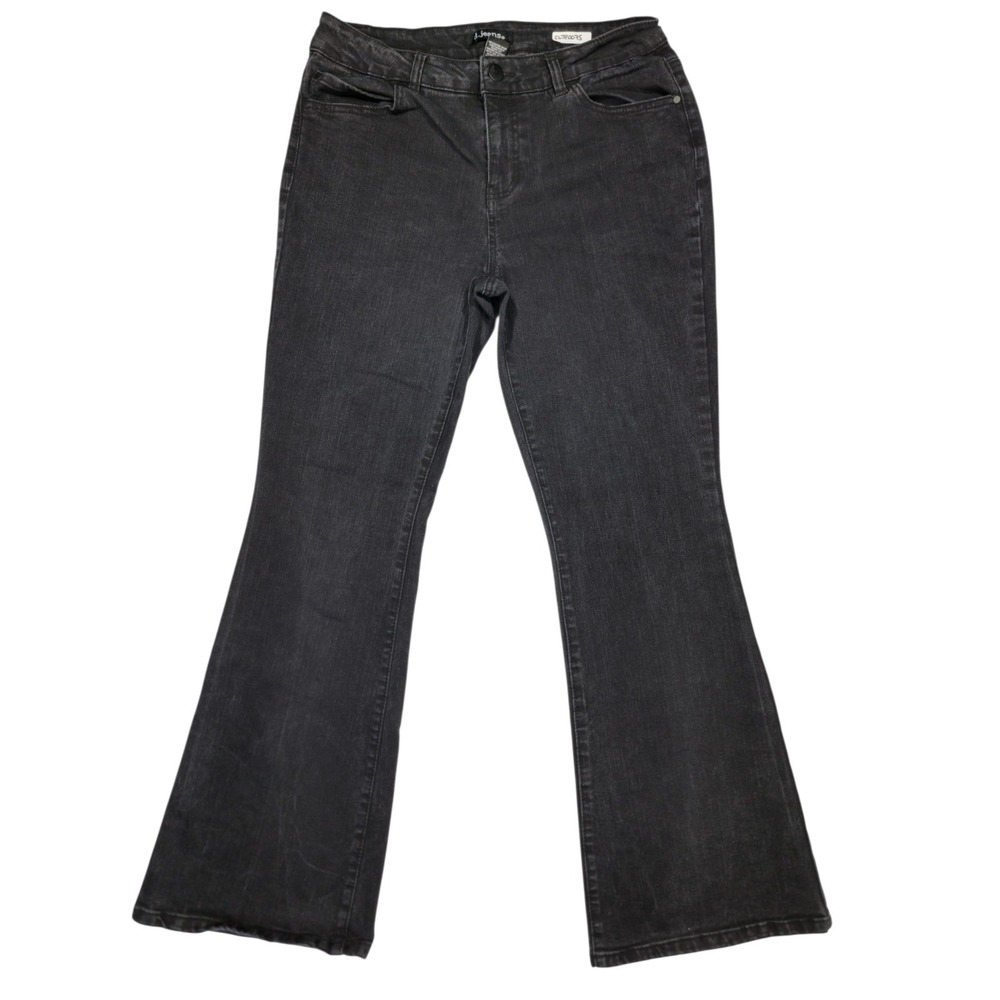 d. jeans Black Jeans Size 10 Wide Bottom